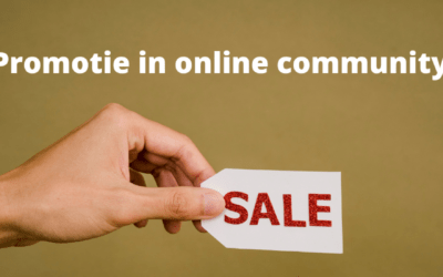 Promotie in online community