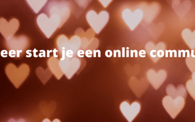 Wanneer start je een online community?