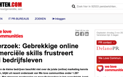 Onderzoek: Gebrekkige online commerciële skills frustreert groei bedrijfsleven