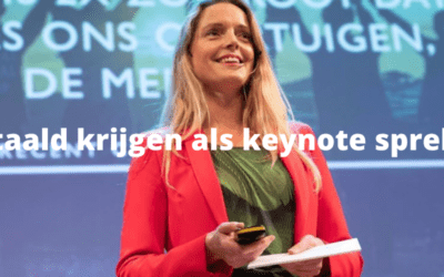 Betaald krijgen als keynote spreker