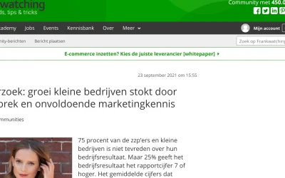 Onderzoek: groei kleine bedrijven stokt door tijdgebrek en onvoldoende marketingkennis