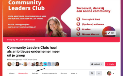 Hoe krijg je het kopje ‘Gidsen’ in je Facebookgroep?