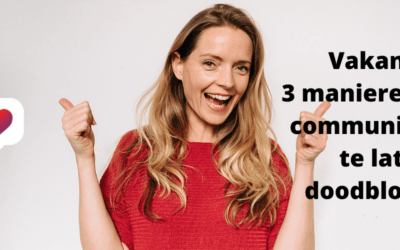 Vakantie: 3 manieren om je community niet te laten doodbloeden