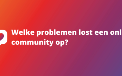 Welke problemen lost een online community op?