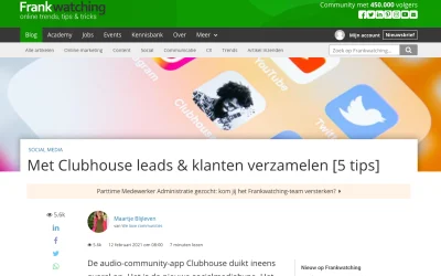 Met Clubhouse leads en klanten verzamelen [5 tips]