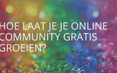 Hoe laat je je online community gratis groeien?